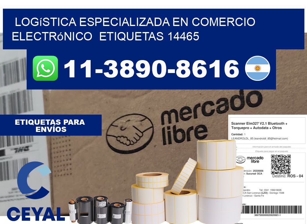 Logística especializada en comercio electrónico etiquetas 14465