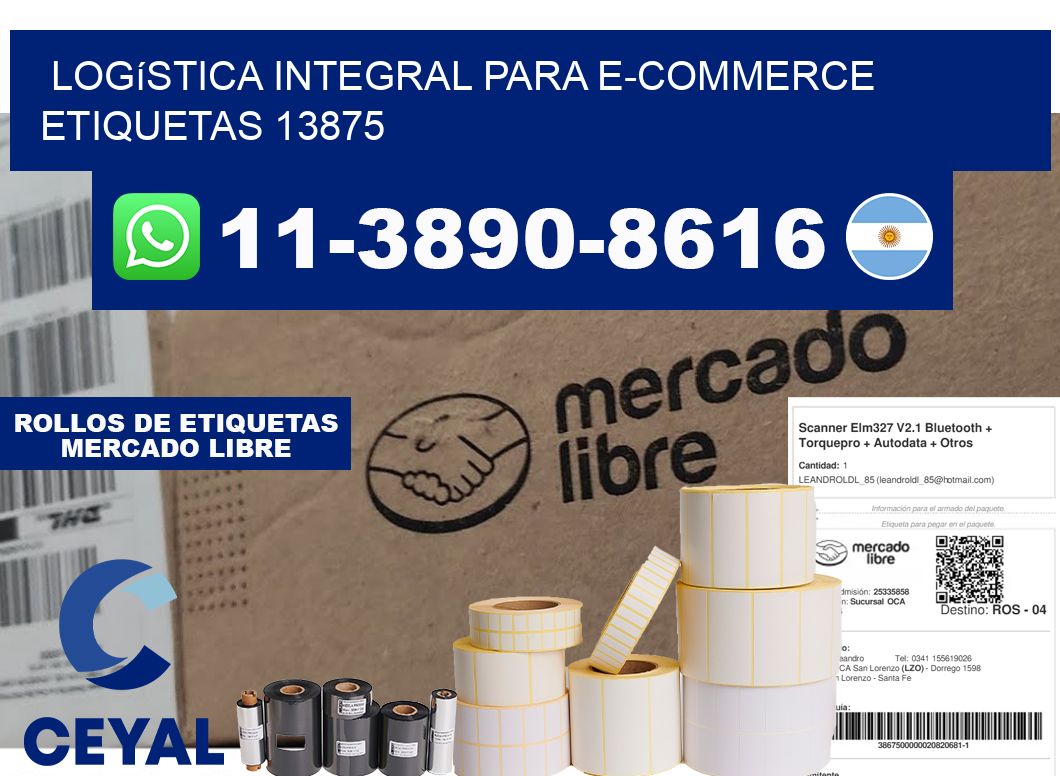 Logística integral para e-commerce etiquetas 13875