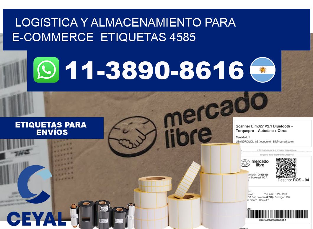 Logística y almacenamiento para e-commerce  etiquetas 4585