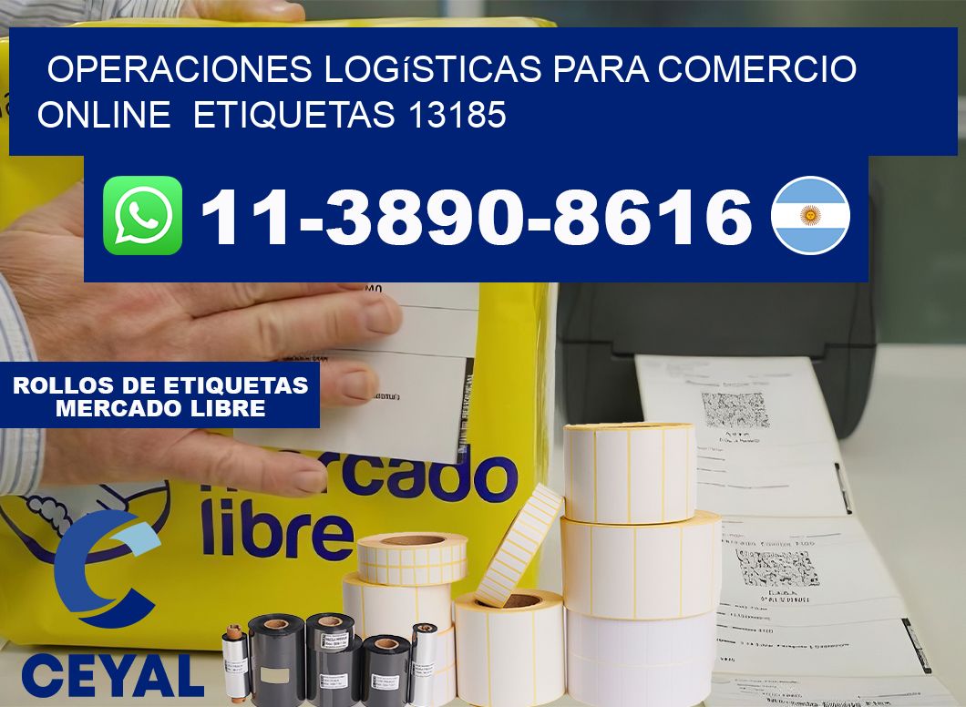 Operaciones logísticas para comercio online  etiquetas 13185