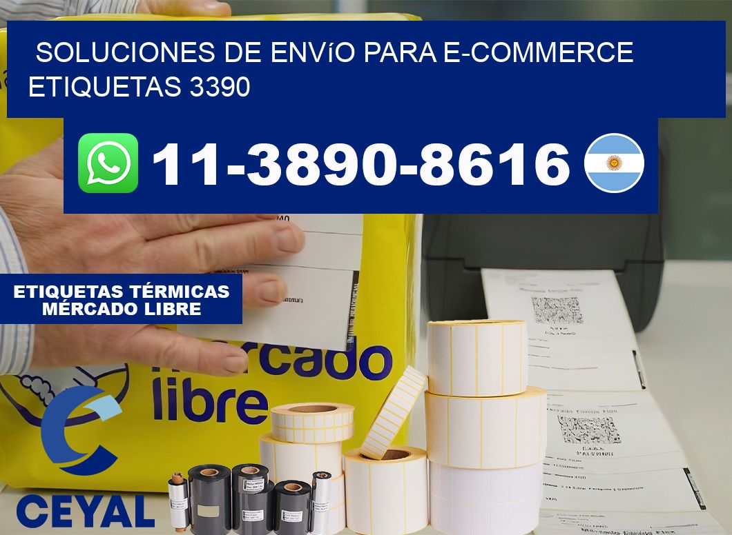 Soluciones de envío para e-commerce  etiquetas 3390