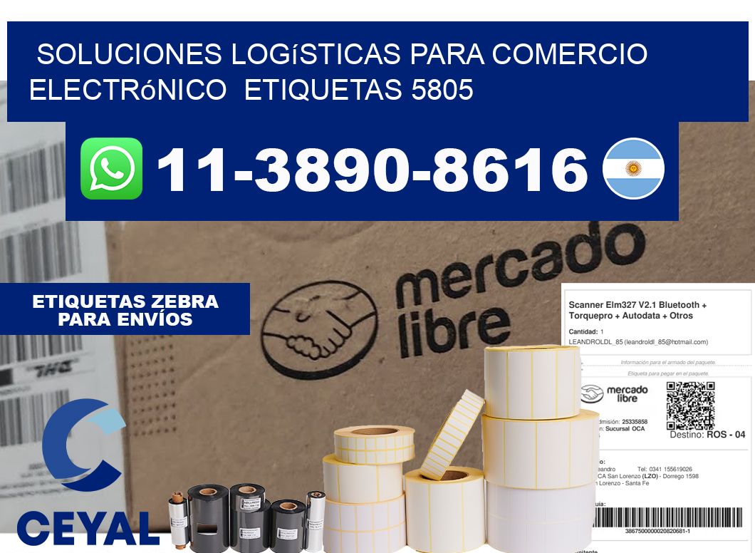 Soluciones logísticas para comercio electrónico  etiquetas 5805