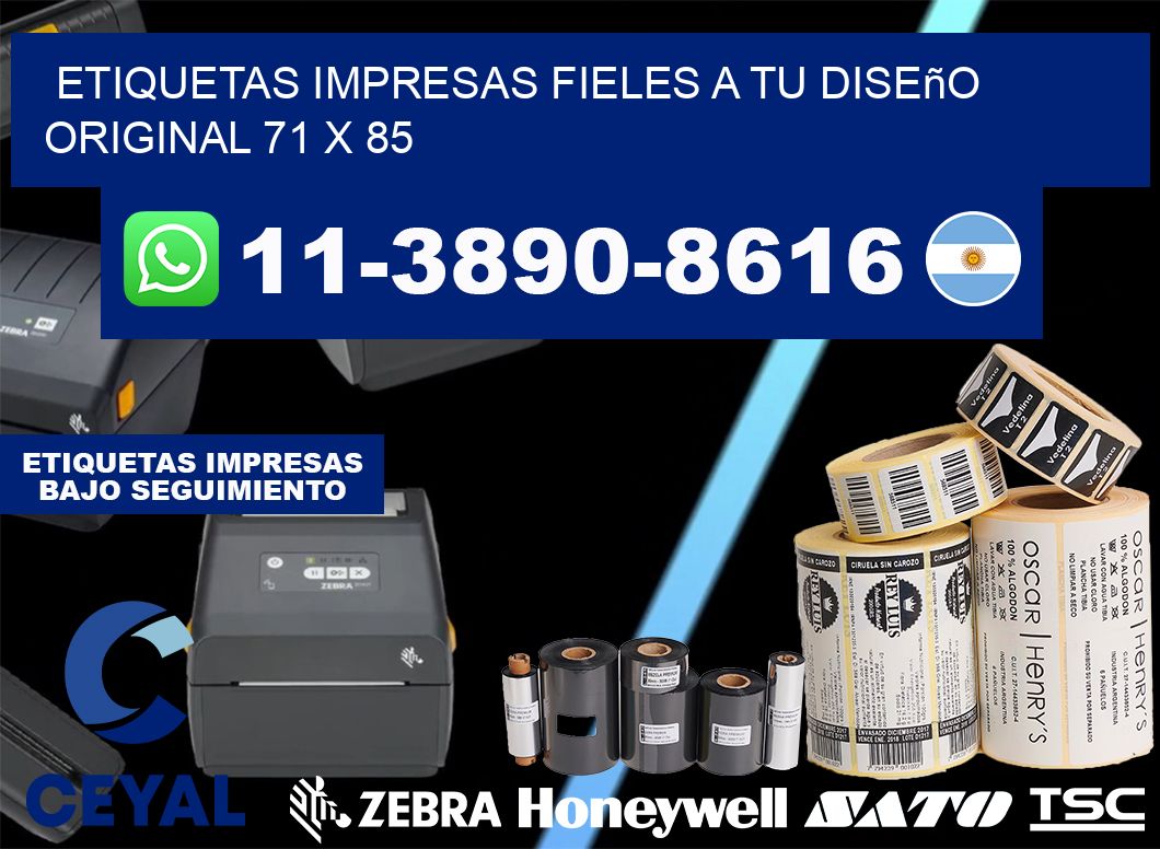 etiquetas impresas fieles a tu diseño original 71 x 85