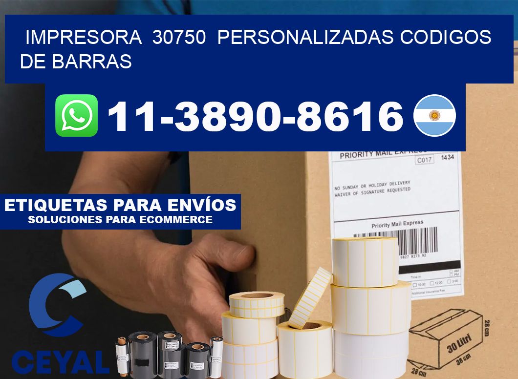 impresora  30750  personalizadas codigos de barras