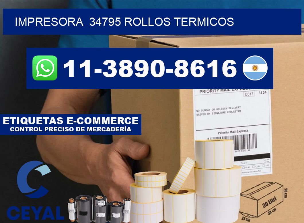 impresora  34795 rollos termicos