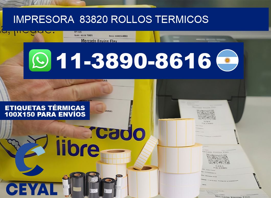 impresora  83820 rollos termicos