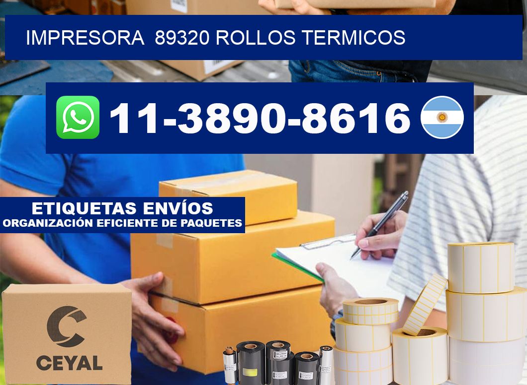 impresora  89320 rollos termicos