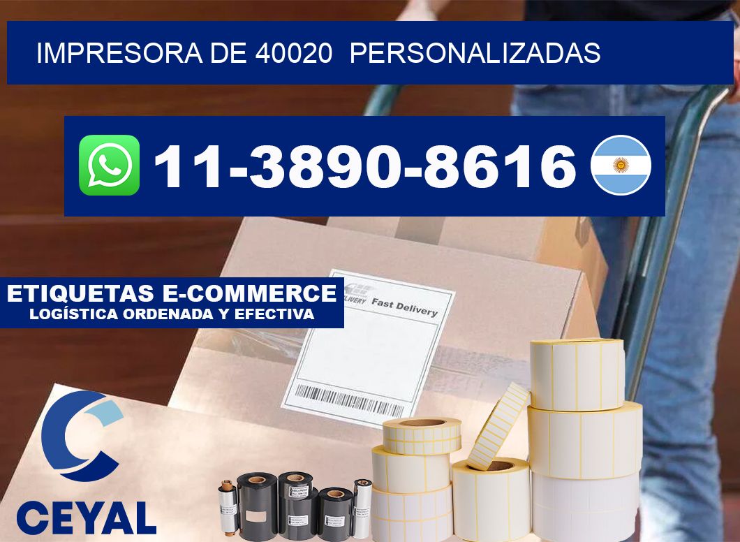 impresora de 40020  personalizadas