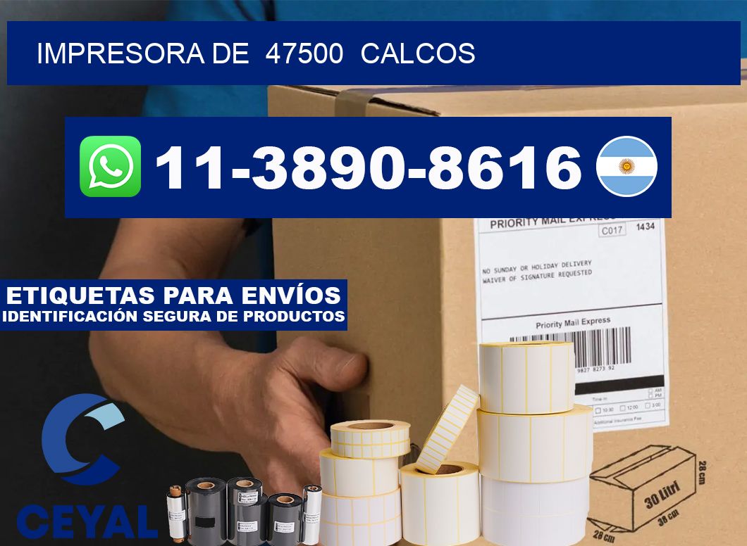 impresora de  47500  calcos