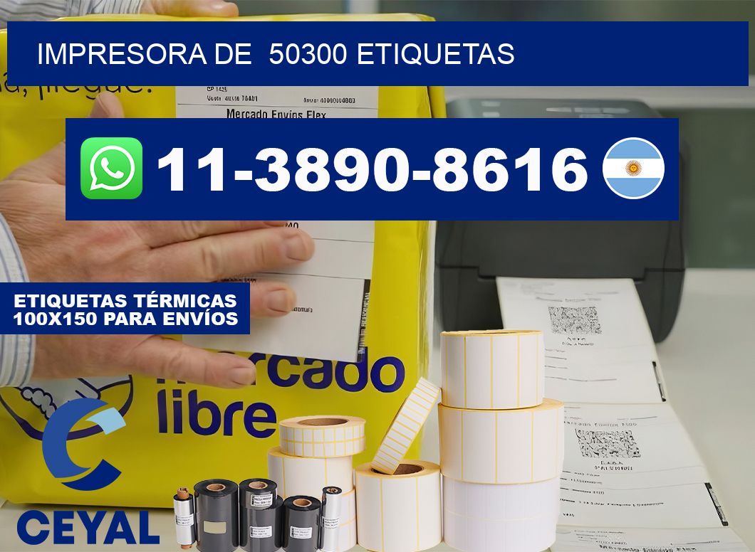impresora de  50300 etiquetas