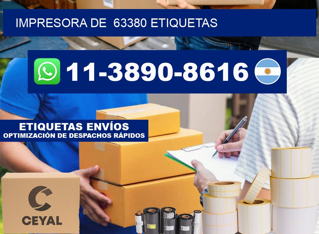 impresora de  63380 etiquetas
