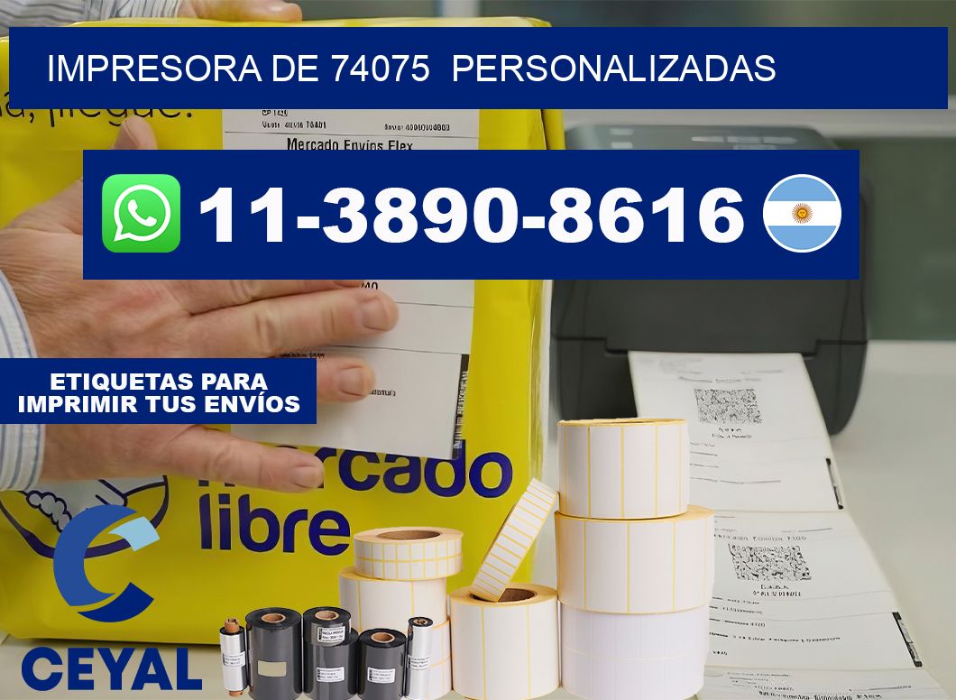 impresora de 74075 personalizadas