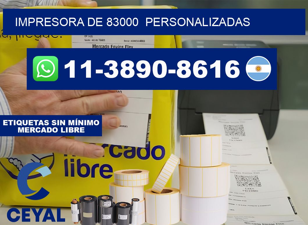 impresora de 83000  personalizadas