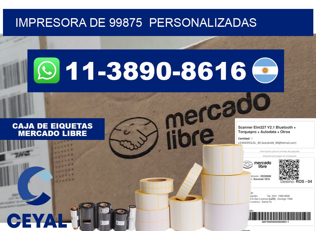 impresora de 99875 personalizadas