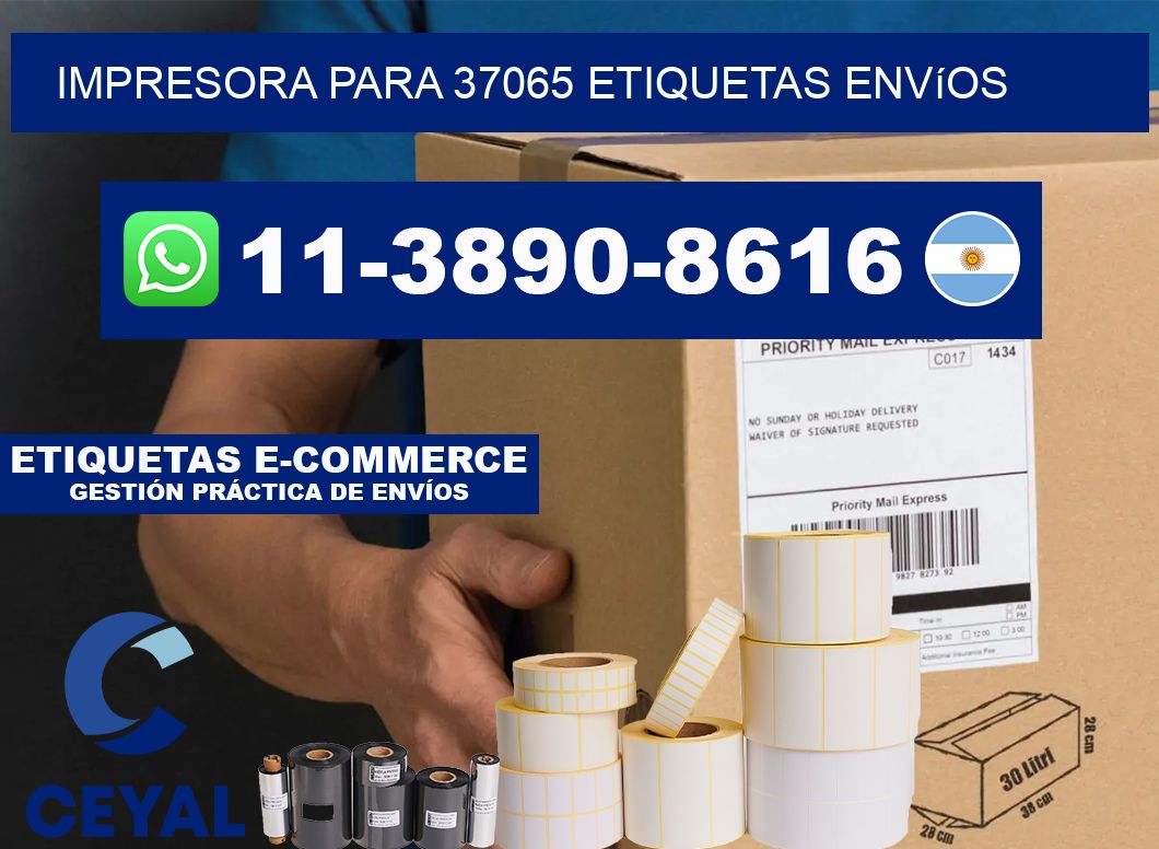 impresora para 37065 etiquetas envíos