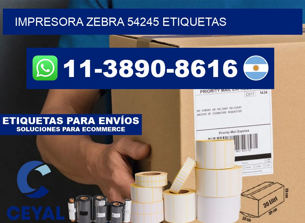 impresora zebra 54245 etiquetas