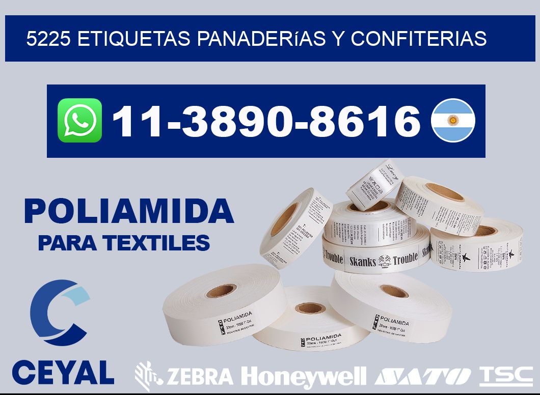 5225 etiquetas panaderías y confiterias