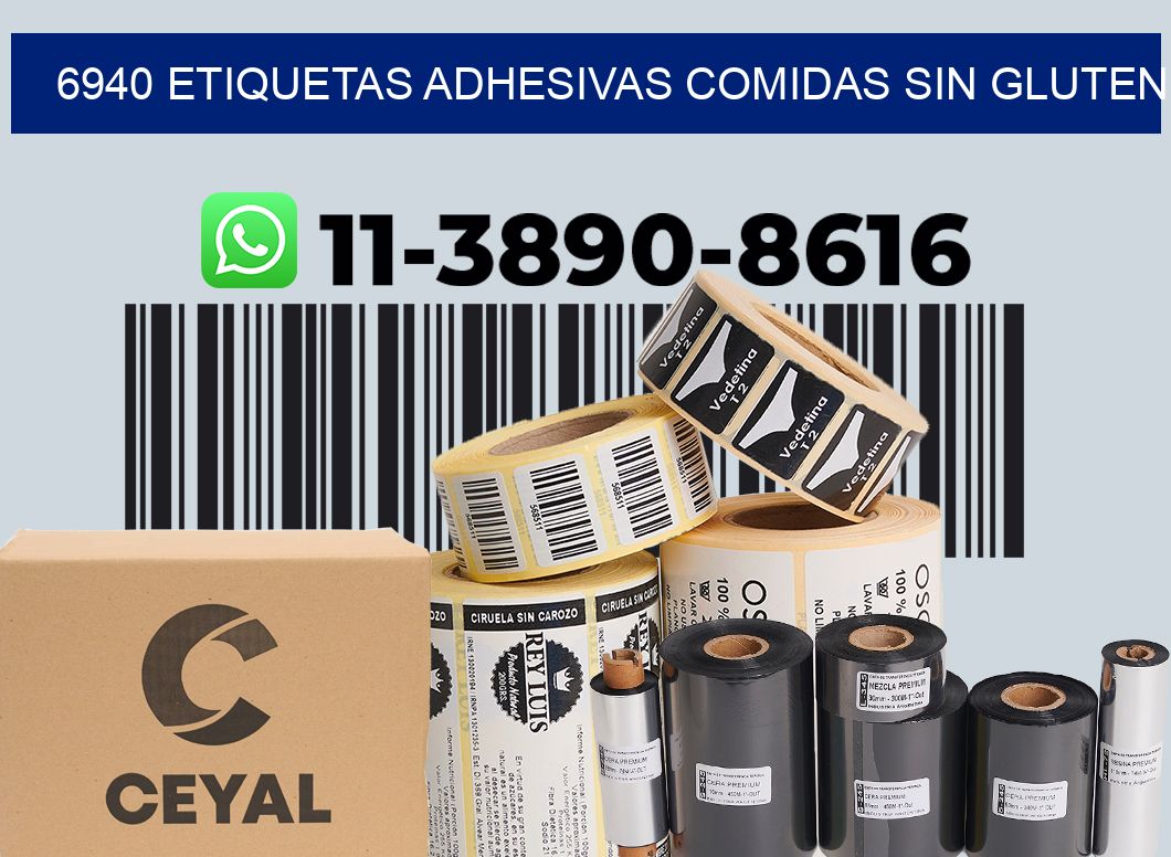 6940 etiquetas adhesivas comidas sin gluten