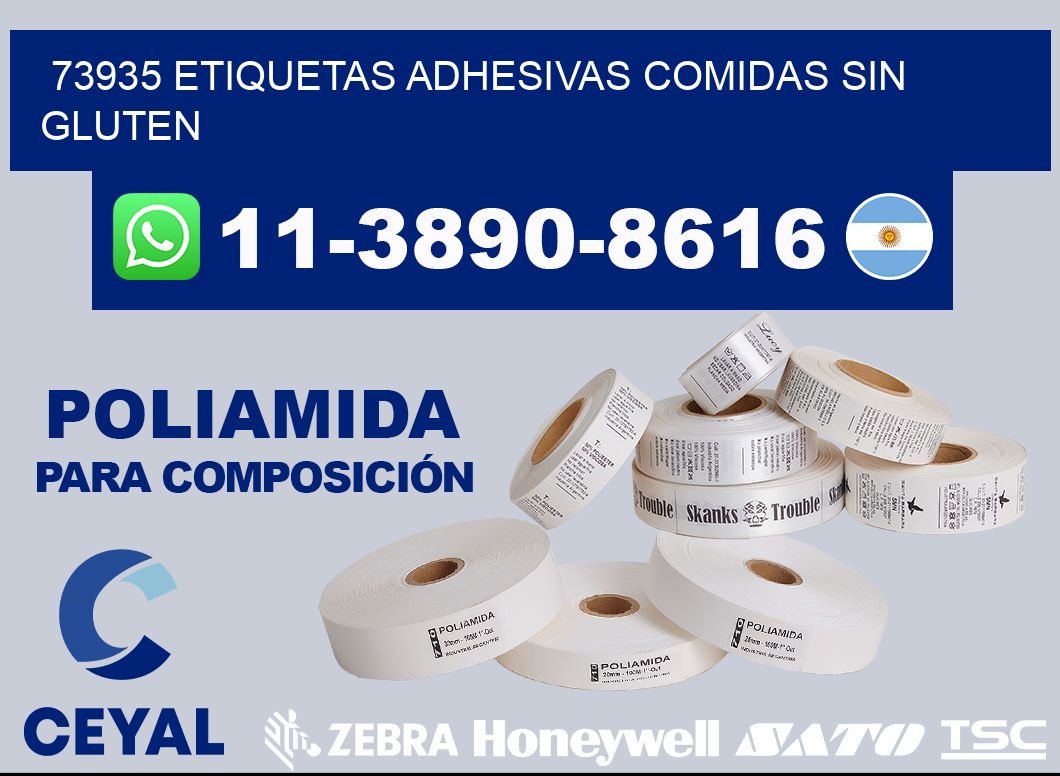 73935 etiquetas adhesivas comidas sin gluten