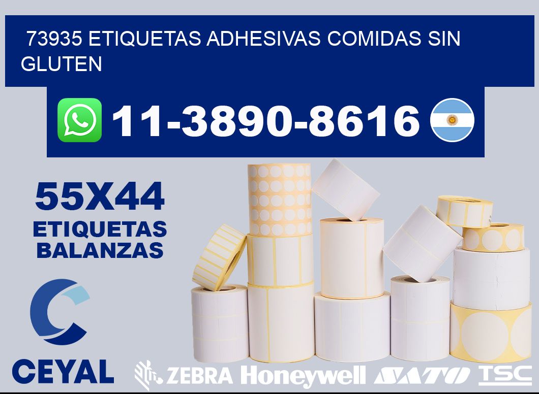 73935 etiquetas adhesivas comidas sin gluten