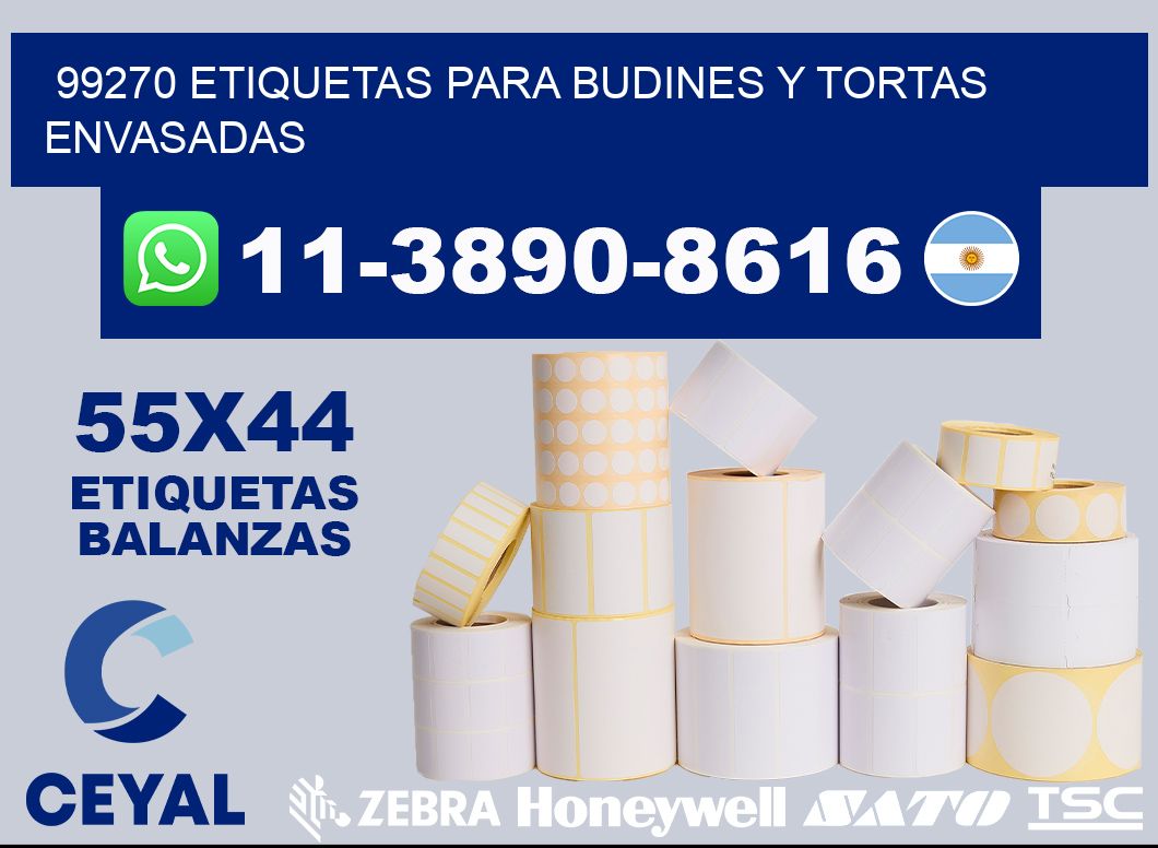 99270 etiquetas para budines y tortas envasadas
