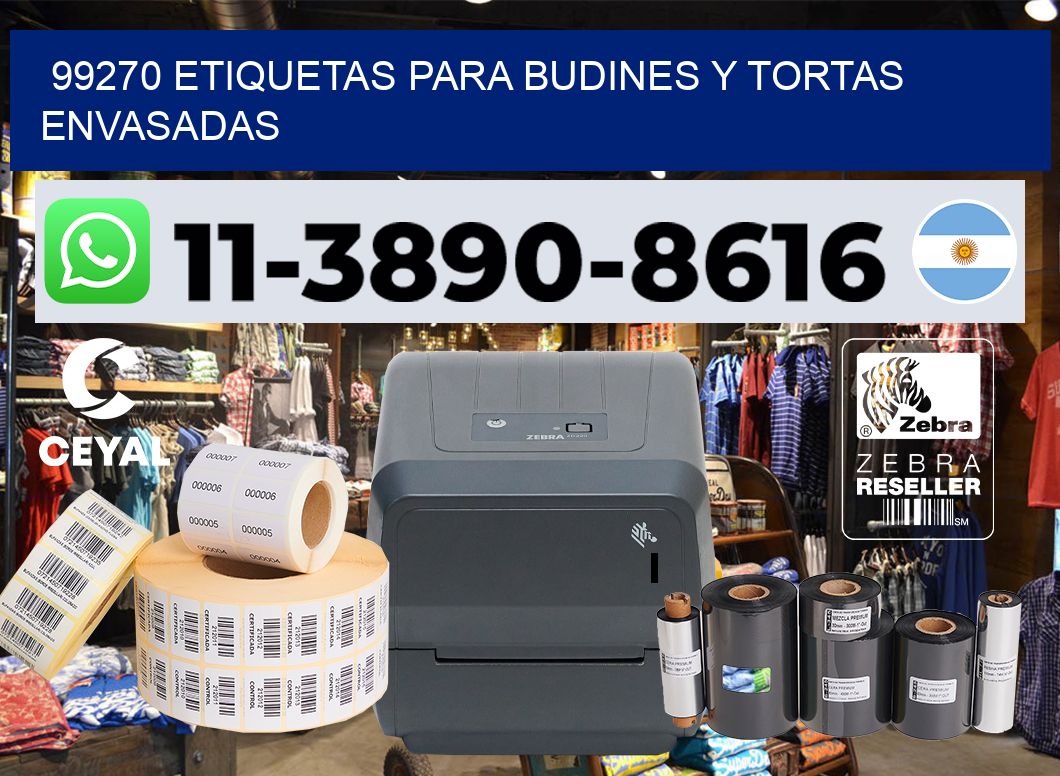 99270 etiquetas para budines y tortas envasadas