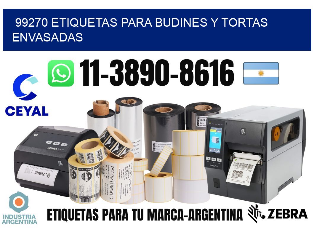 99270 etiquetas para budines y tortas envasadas