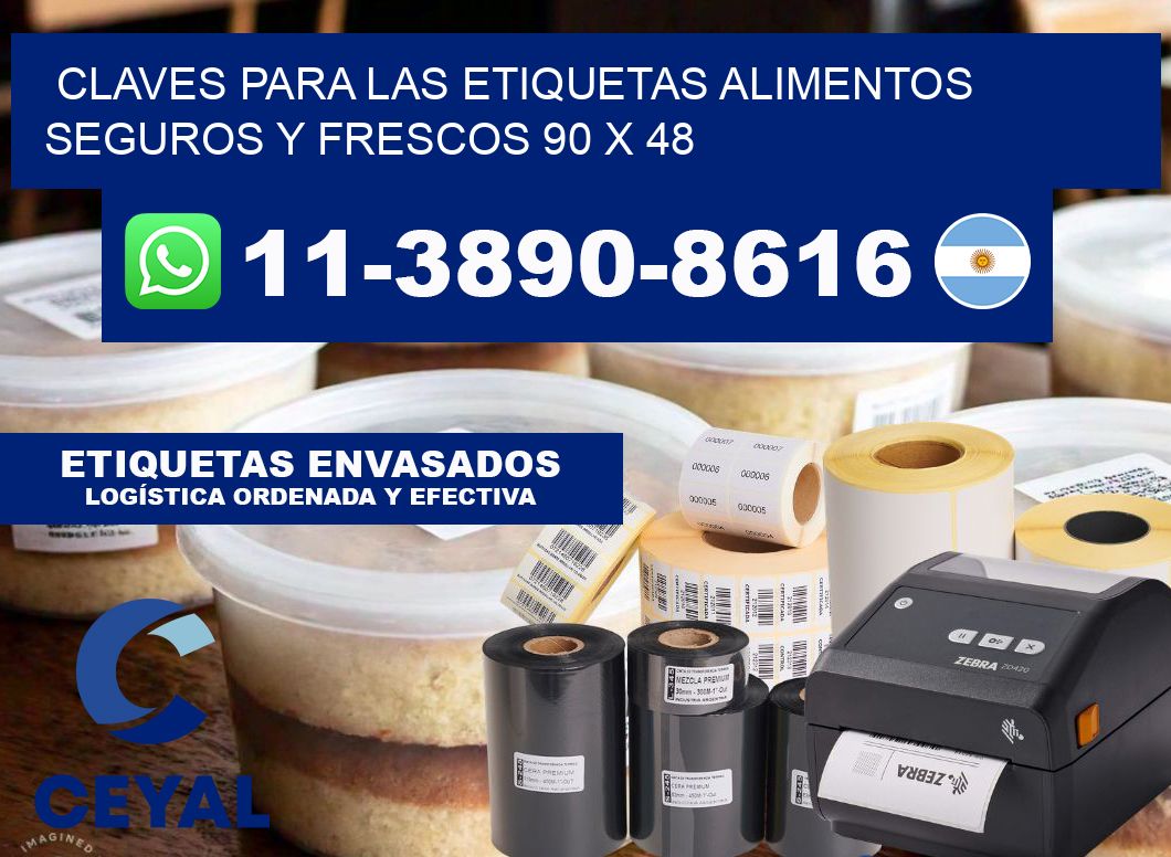 Claves para las etiquetas alimentos seguros y frescos 90 x 48
