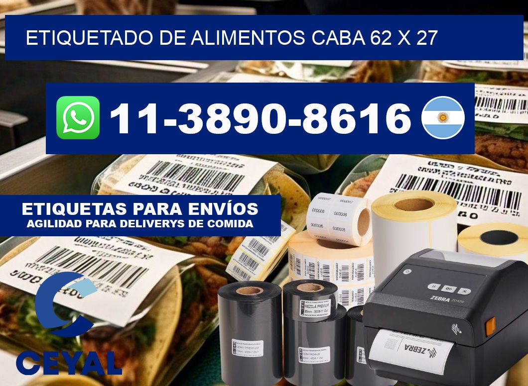 Etiquetado de alimentos caba 62 x 27