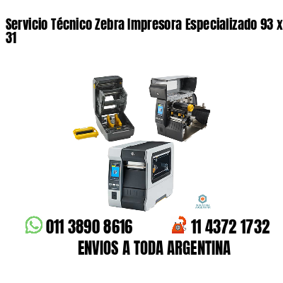 Servicio Técnico Zebra Impresora Especializado 93 x 31