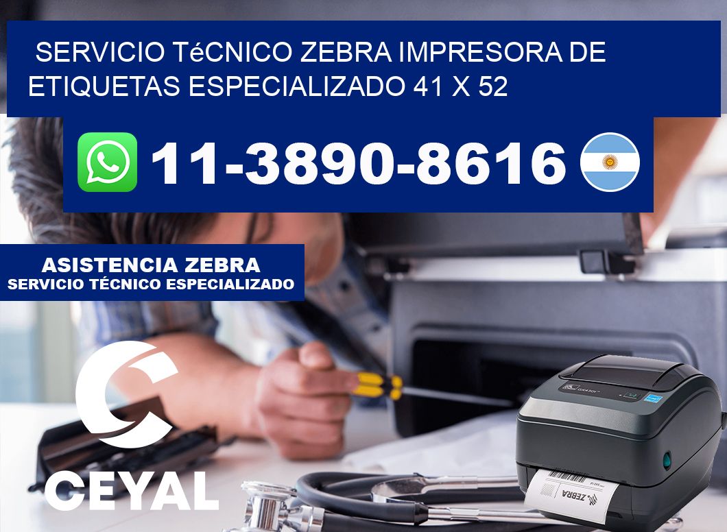 Servicio Técnico Zebra Impresora de Etiquetas Especializado 41 x 52