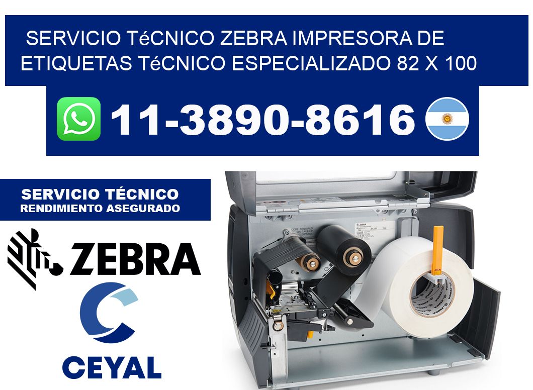 Servicio Técnico Zebra Impresora de Etiquetas Técnico Especializado 82 x 100