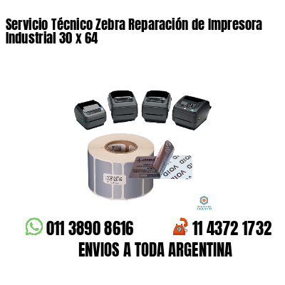Servicio Técnico Zebra Reparación de Impresora Industrial 30 x 64