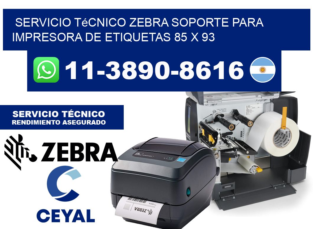 Servicio Técnico Zebra Soporte para Impresora de Etiquetas 85 x 93