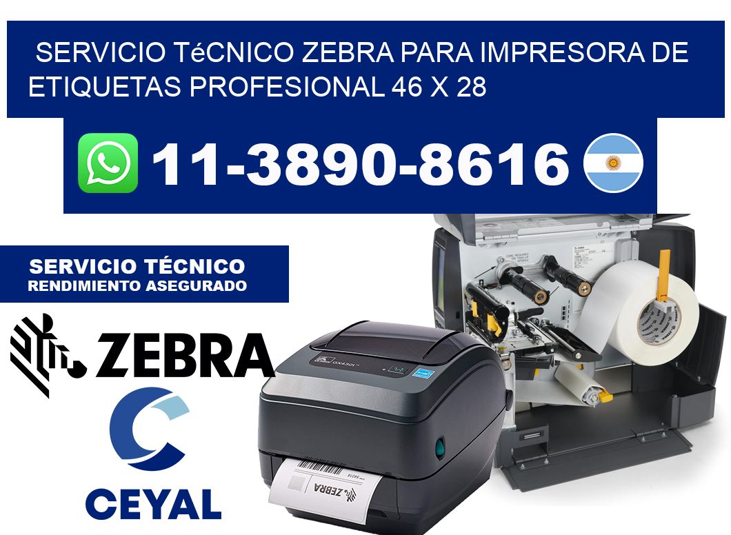 Servicio Técnico Zebra para Impresora de Etiquetas Profesional 46 x 28
