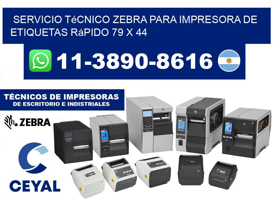 Servicio Técnico Zebra para Impresora de Etiquetas Rápido 79 x 44
