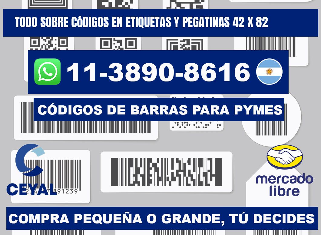 Todo sobre códigos en etiquetas y pegatinas 42 x 82