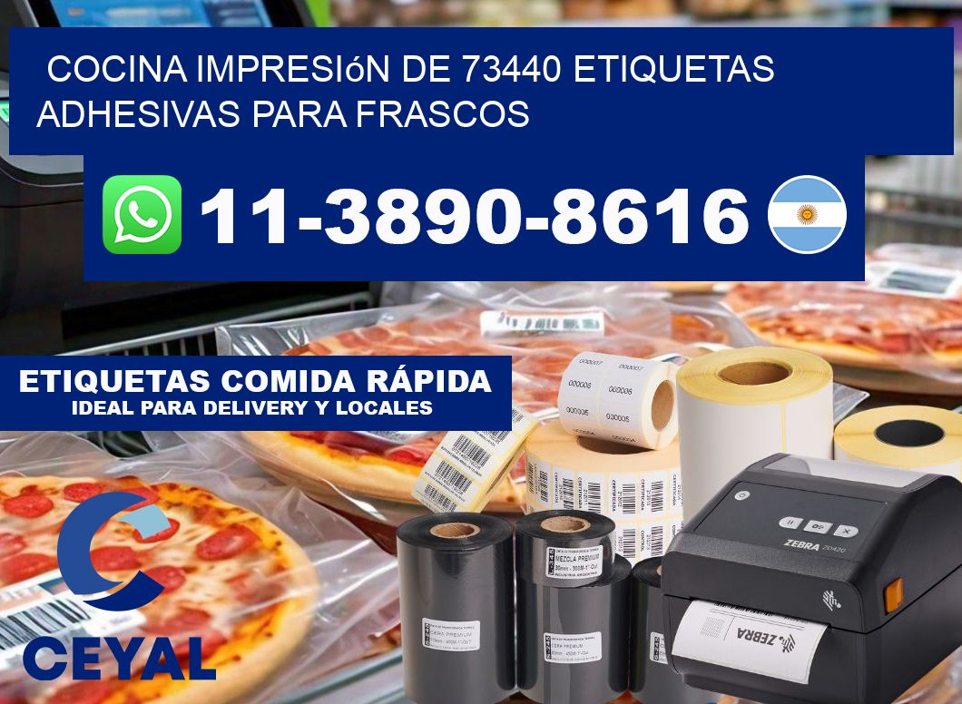 cocina impresión de 73440 etiquetas adhesivas para frascos