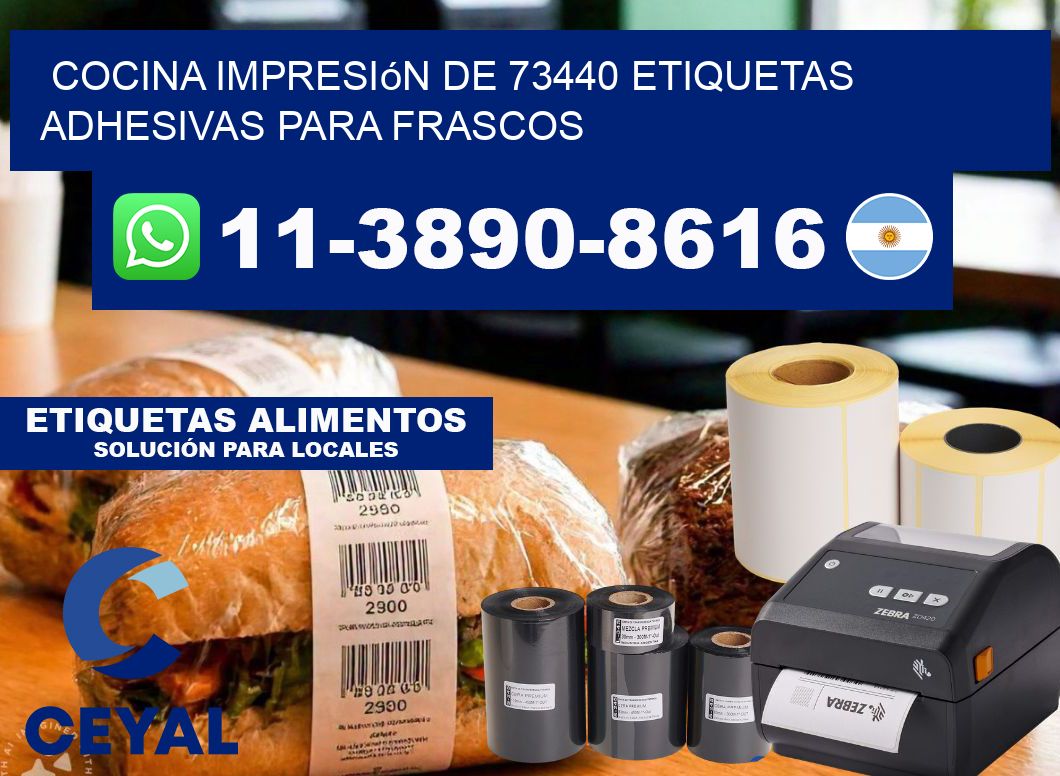 cocina impresión de 73440 etiquetas adhesivas para frascos