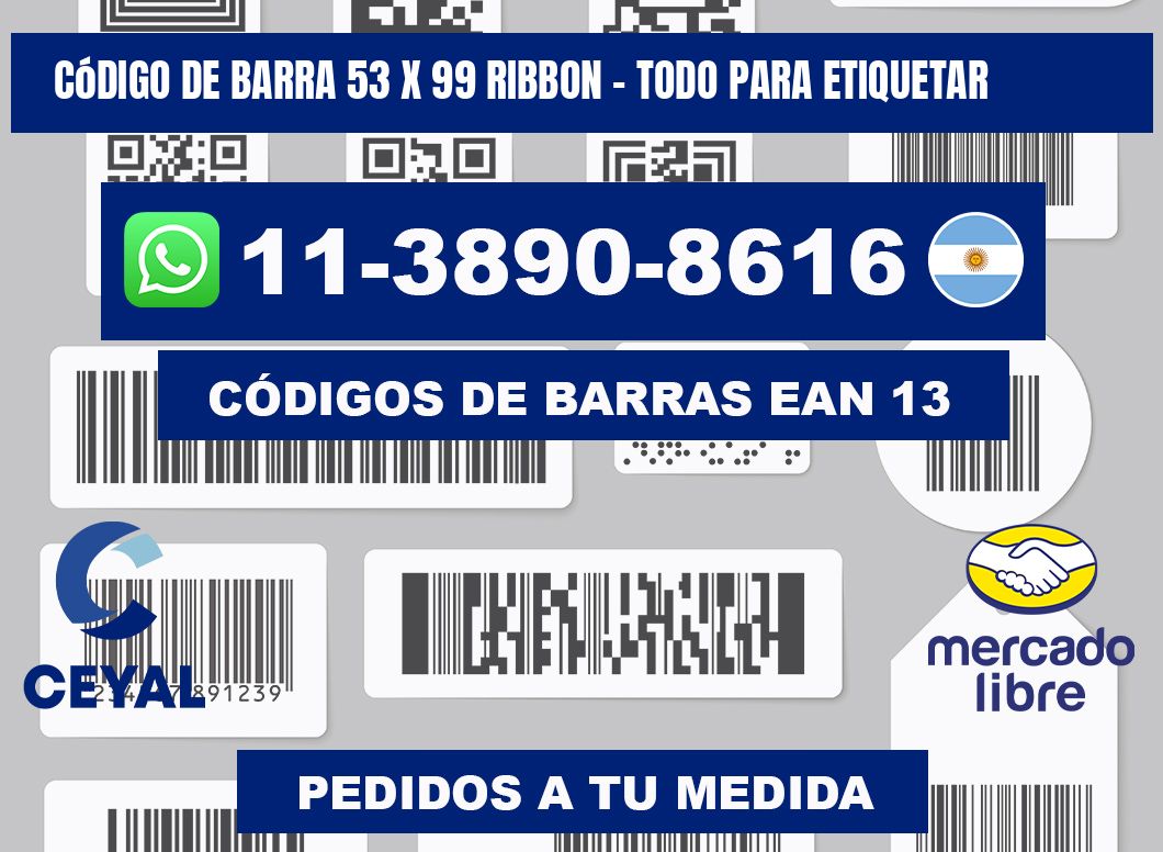 código de barra 53 x 99 ribbon - Todo para Etiquetar