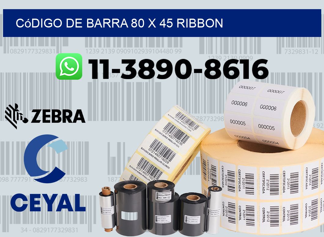 código de barra 80 x 45 ribbon