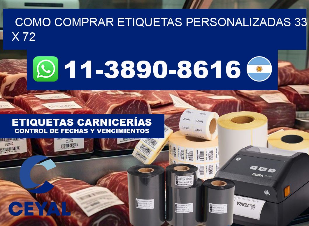 como comprar etiquetas personalizadas 33 x 72