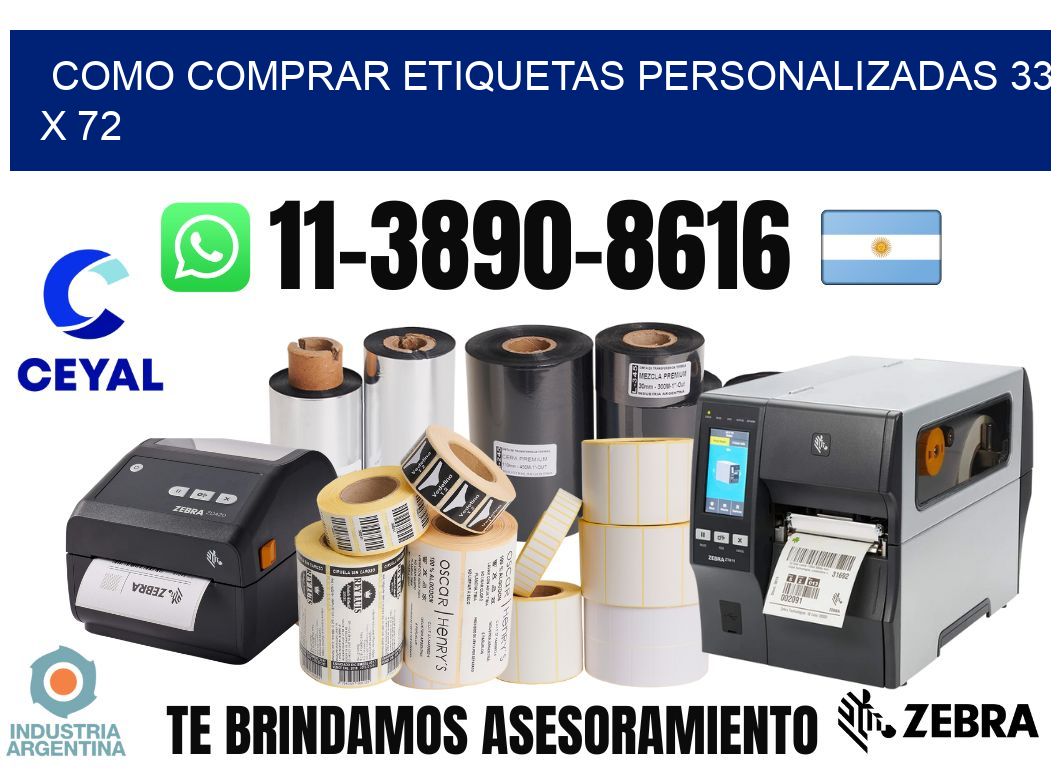 como comprar etiquetas personalizadas 33 x 72