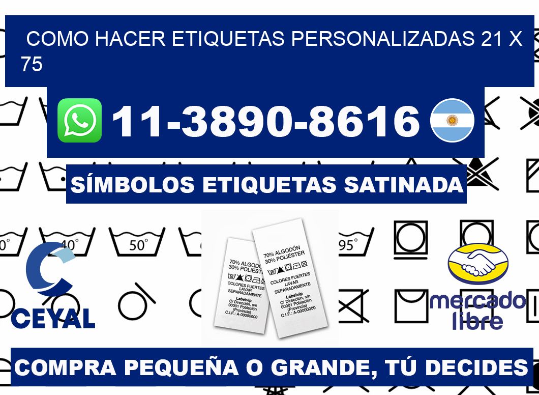 como hacer etiquetas personalizadas 21 x 75