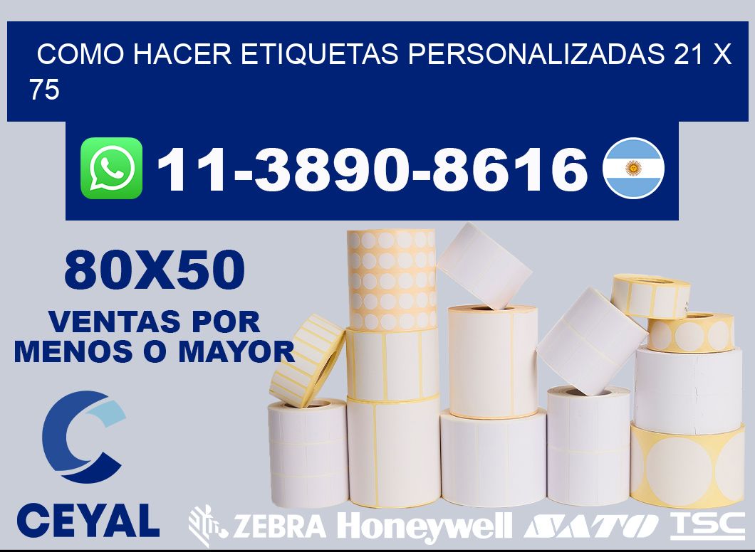 como hacer etiquetas personalizadas 21 x 75