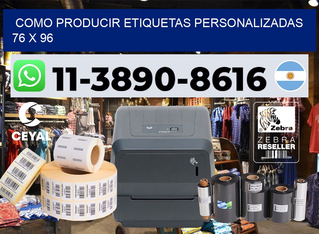 como producir etiquetas personalizadas 76 x 96