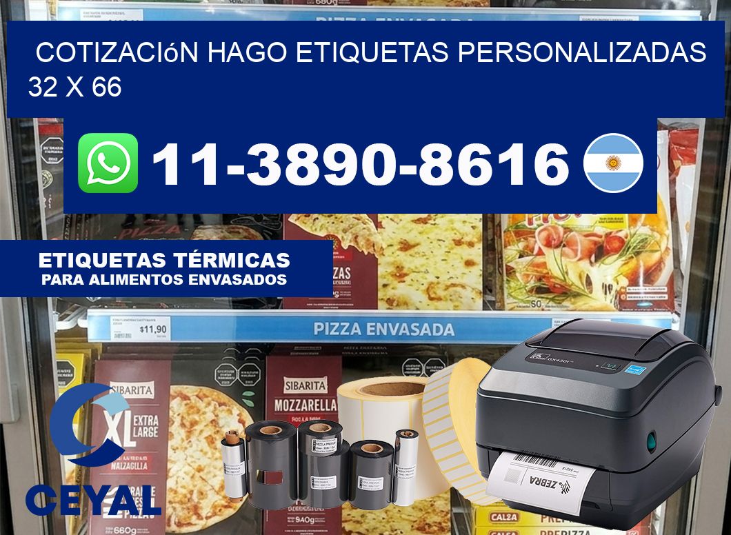 cotización hago etiquetas personalizadas 32 x 66