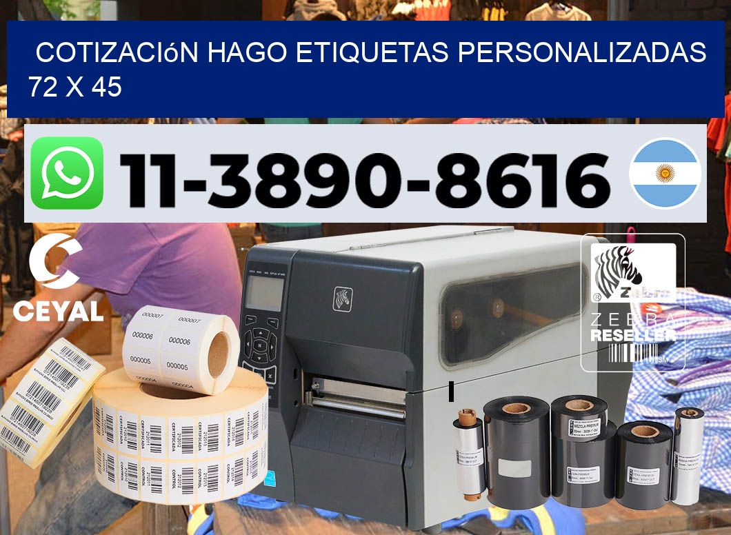 cotización hago etiquetas personalizadas 72 x 45