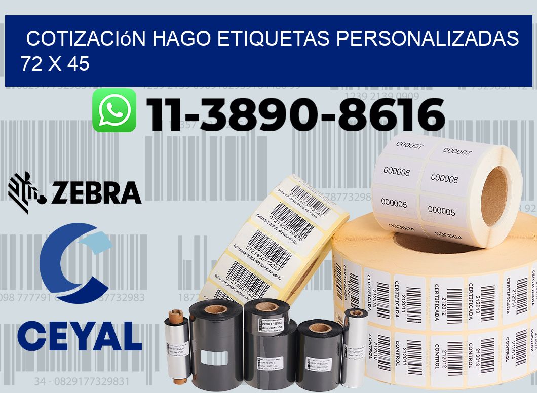 cotización hago etiquetas personalizadas 72 x 45