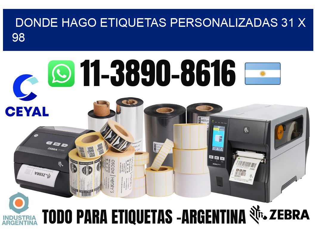 donde hago etiquetas personalizadas 31 x 98